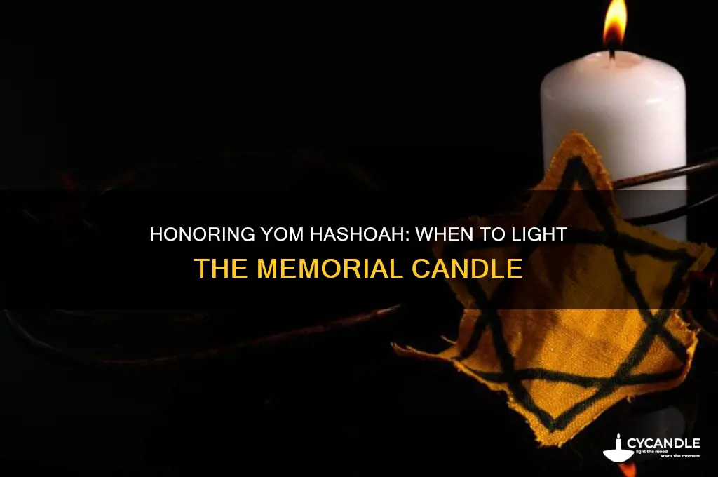 when do you light the yom hashoah candle