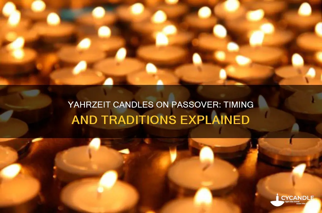 when do you light yahrzeit candles on passover
