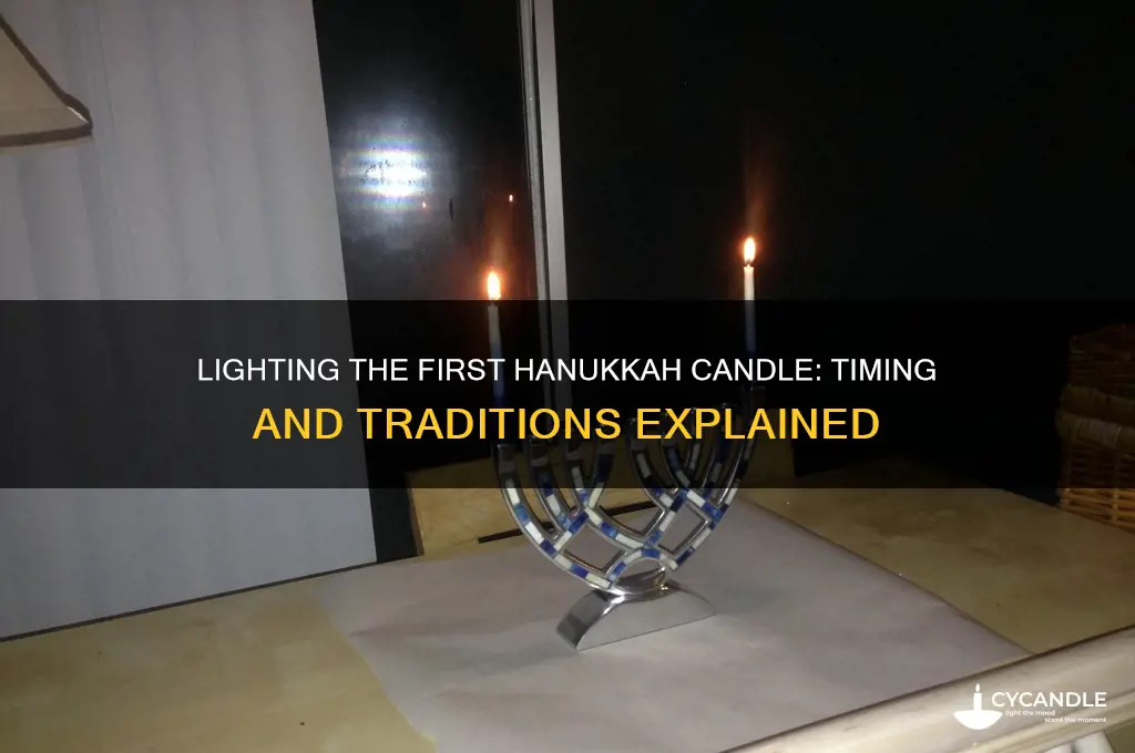 when do you like the first candle for hanukkah