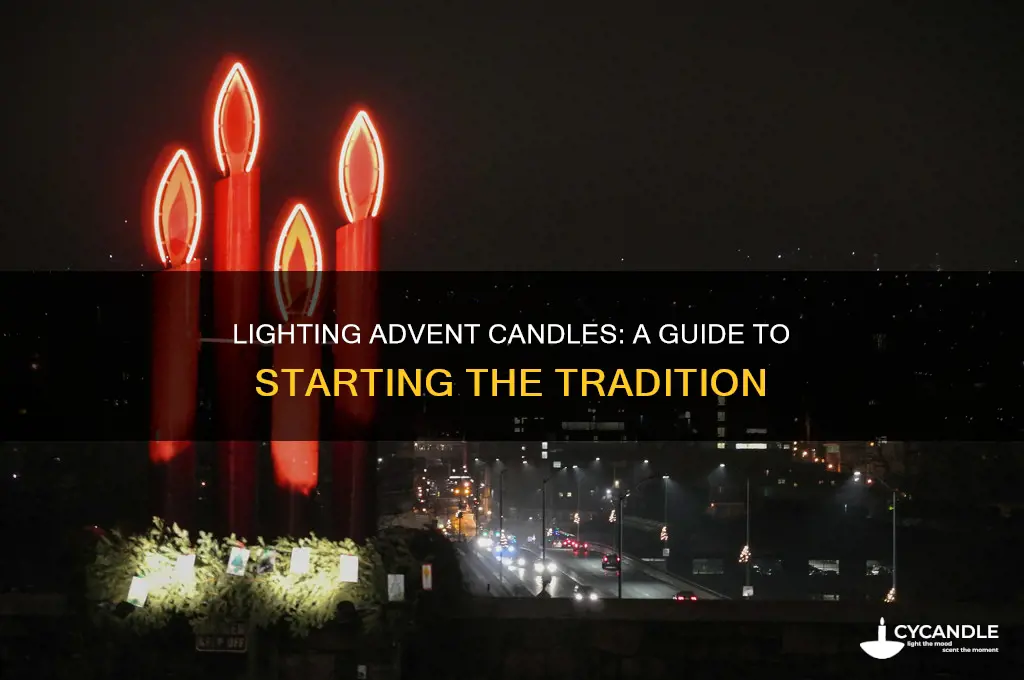 when do you start lighting advent candles