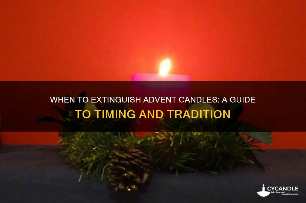 when do you stop burning advent candles