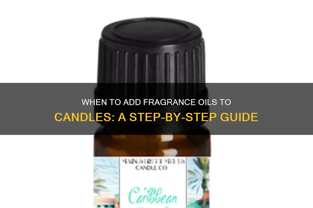 when do youbadd oils to candles