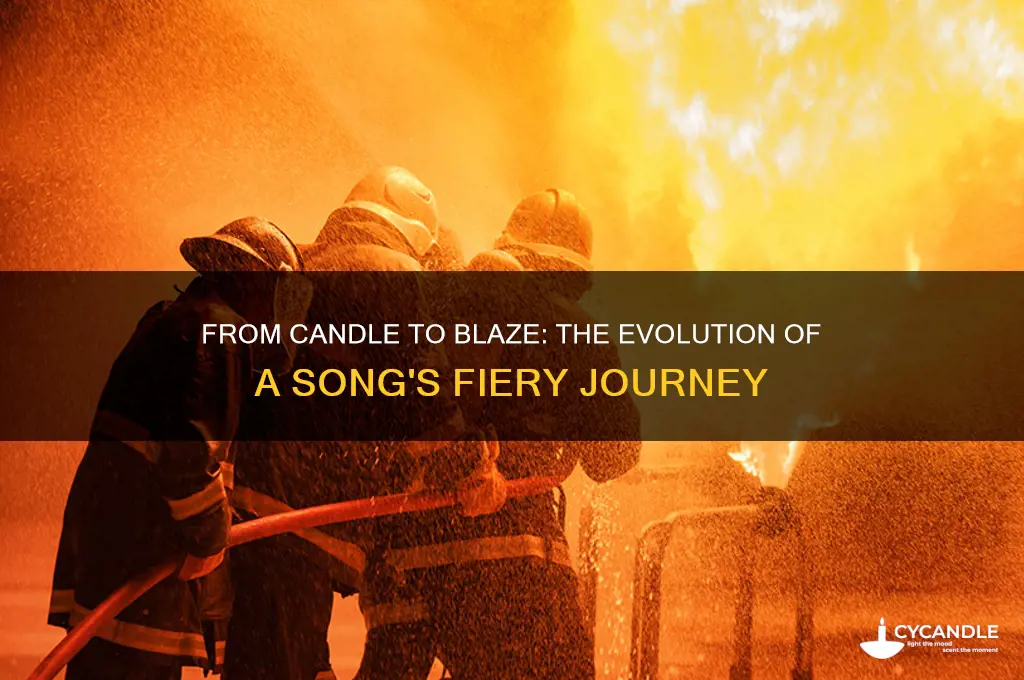 when does a candle become a blaze song
