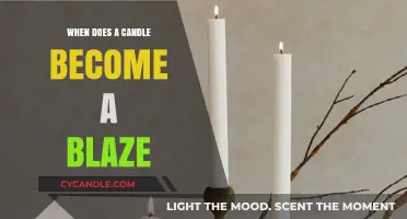 The Candle's Blaze: When Does It Become a Fire?