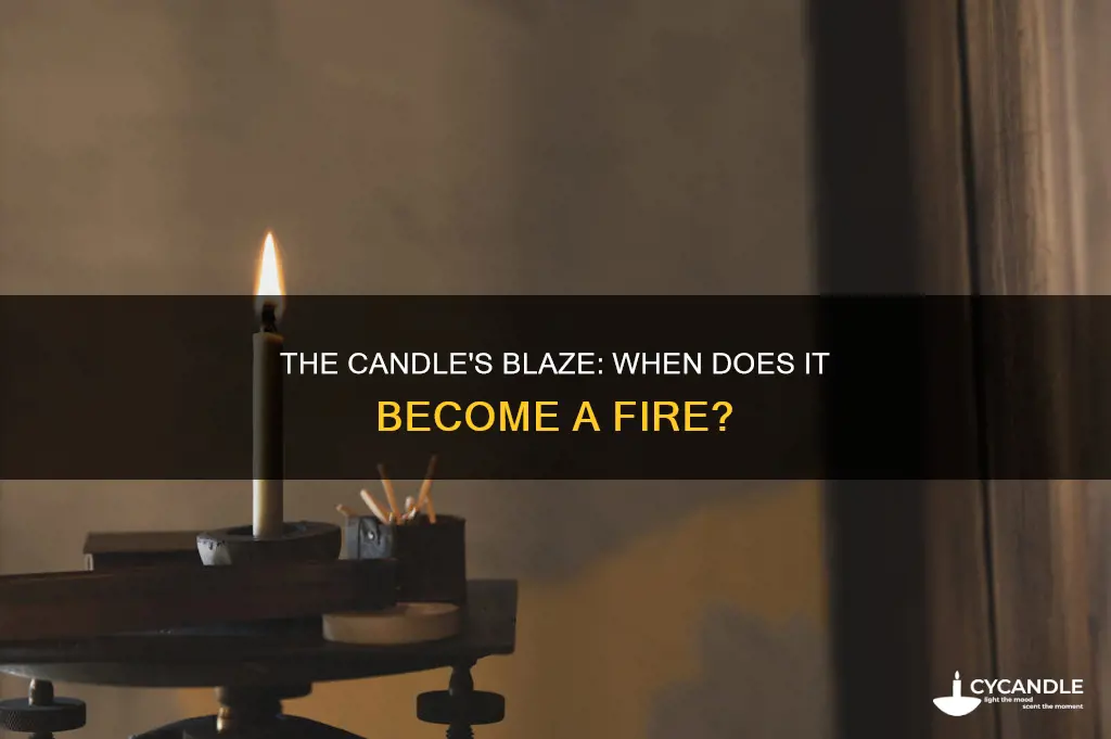 when does a candle become a blaze