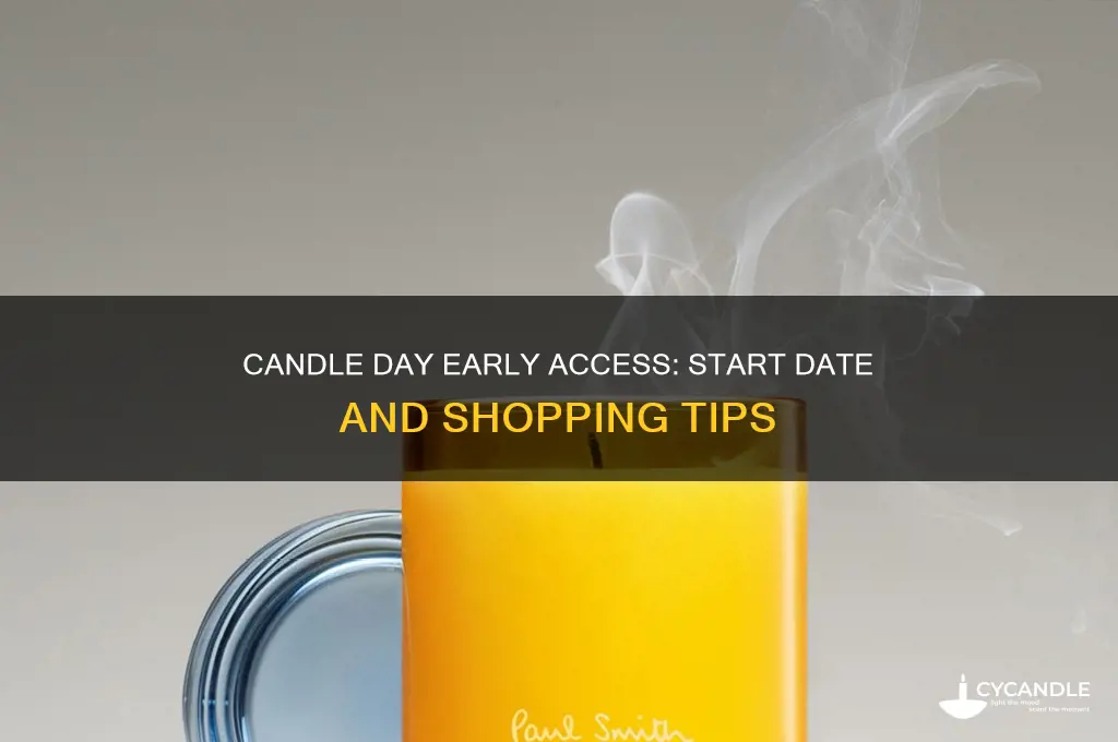 when does candle day early access start