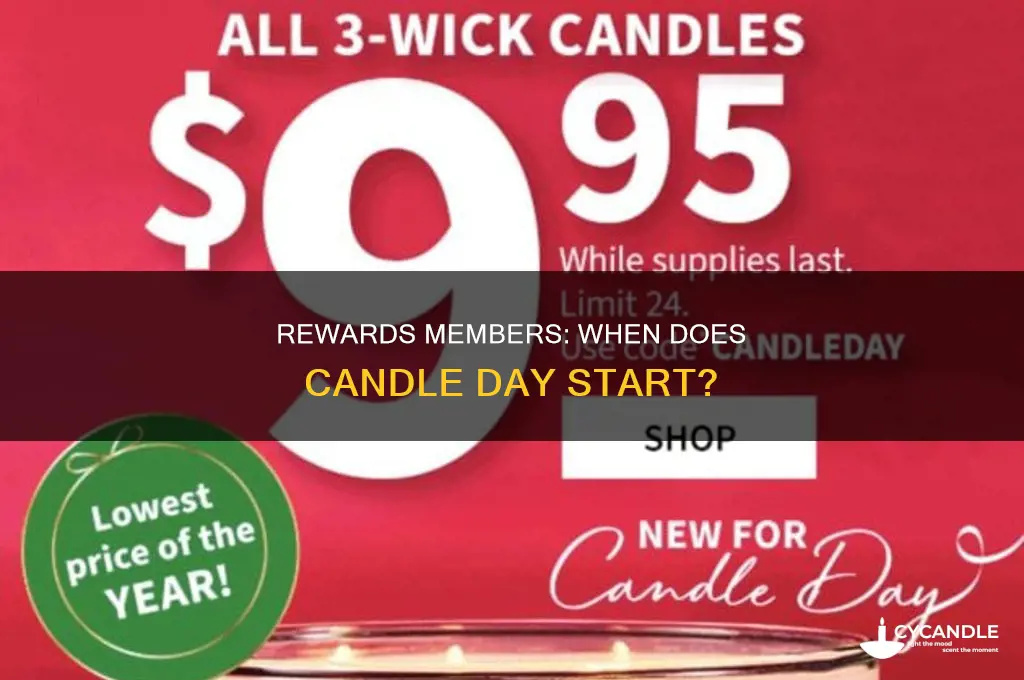 when does candle day start for rewards members
