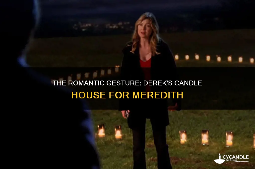 when does derek shepherd do the candle house for merideth