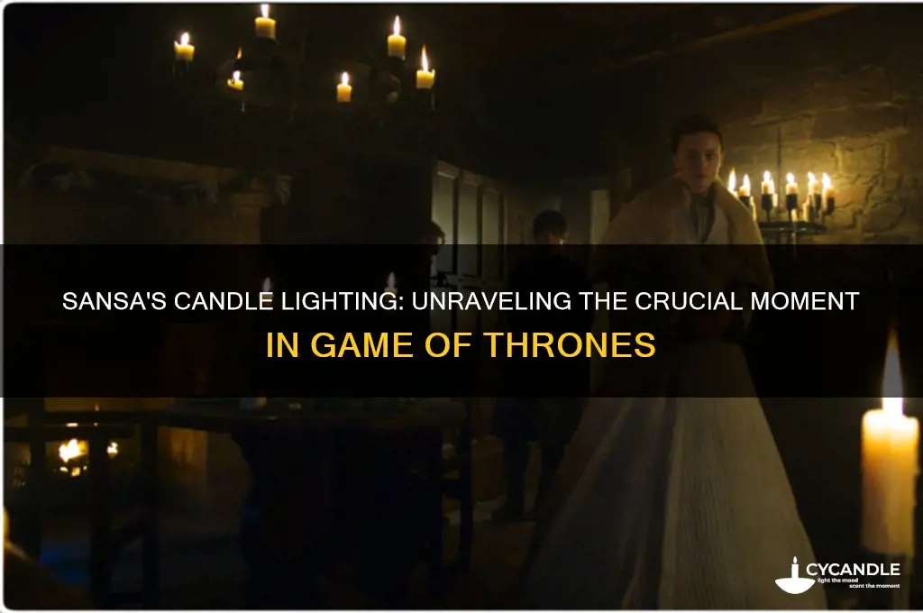 when does sansa light the candle