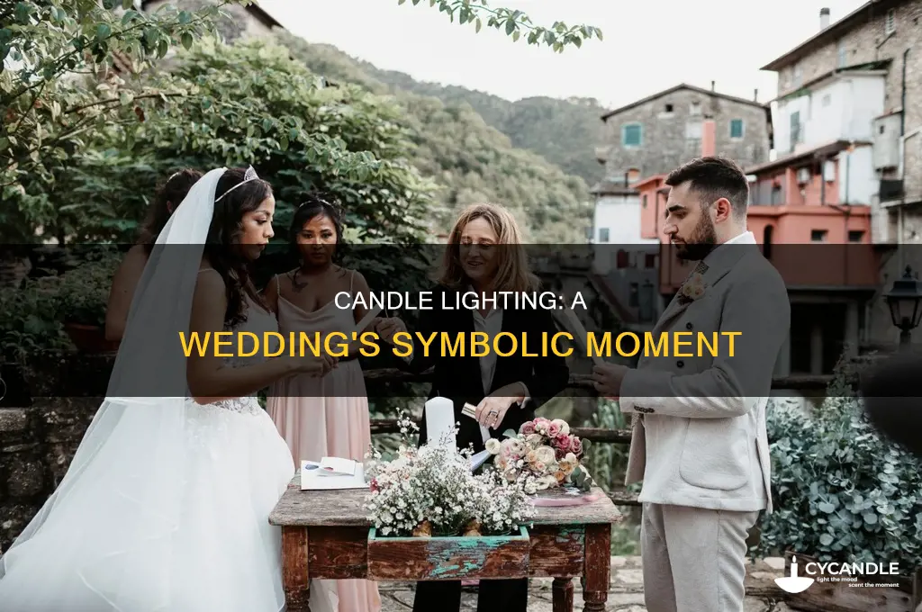when does the candle happen in a weddding