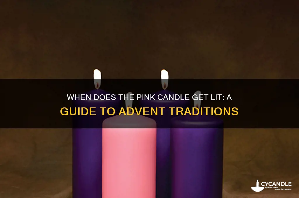 when does the pink candle get lit