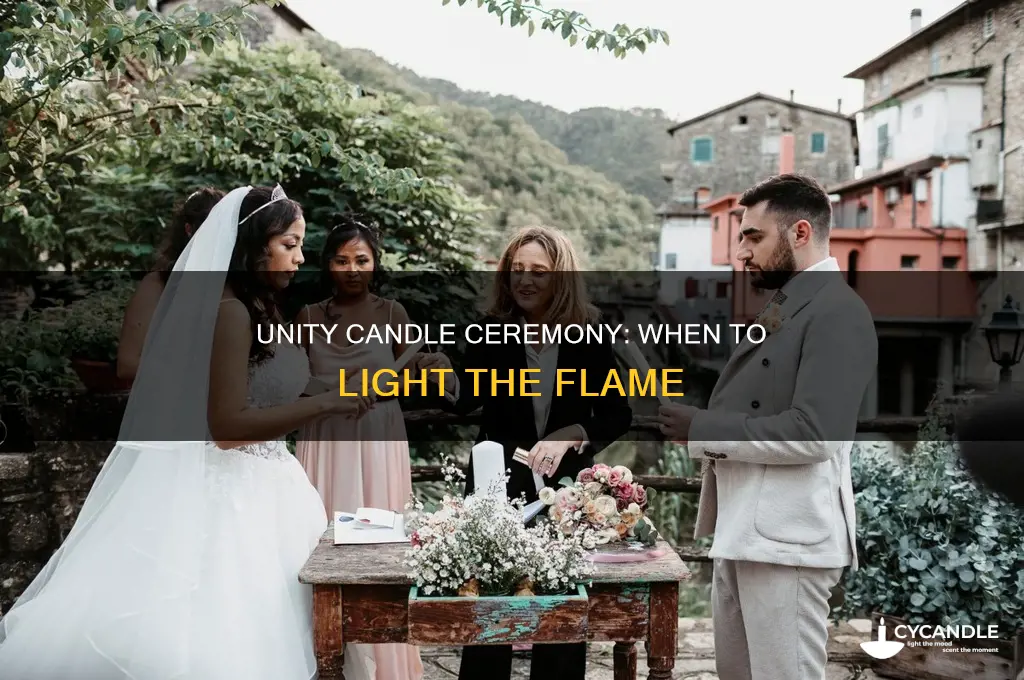 when does the unity candle ceremony take place