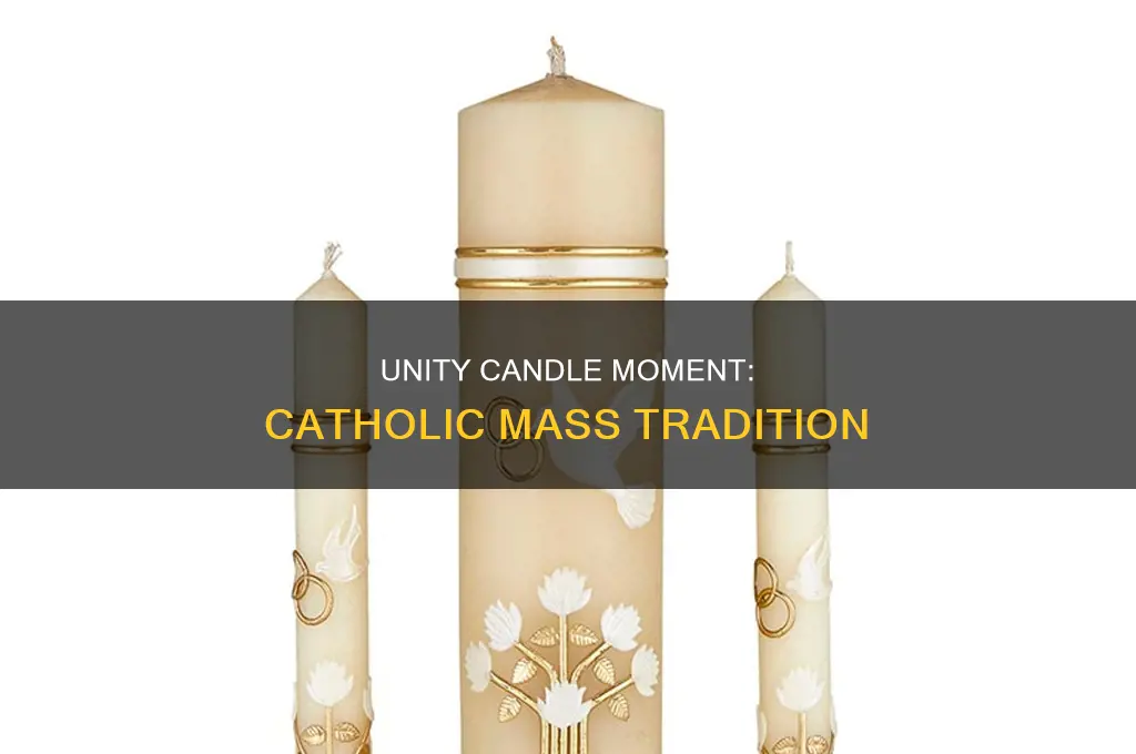 when does unity candle happen during catholic mass
