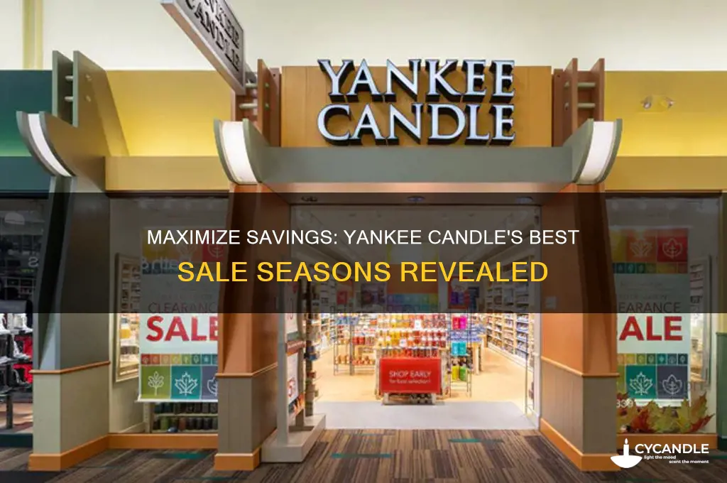 when does yankee candle have the best sales