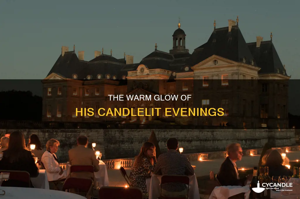when he lites candles