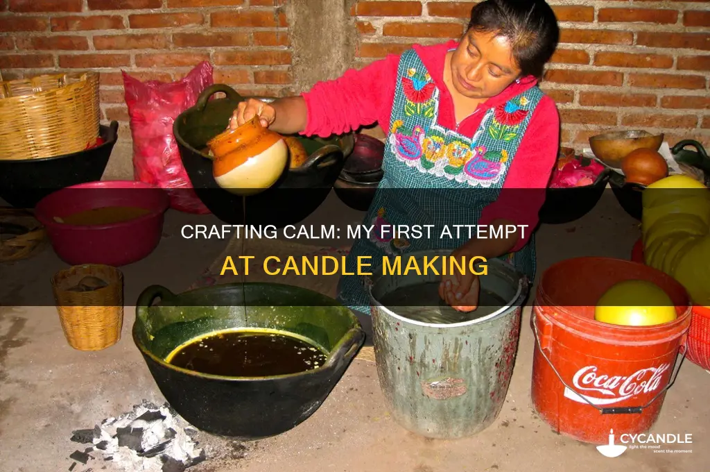 when i tried candle making