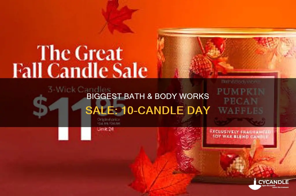 when is 10 candle day at bath and body
