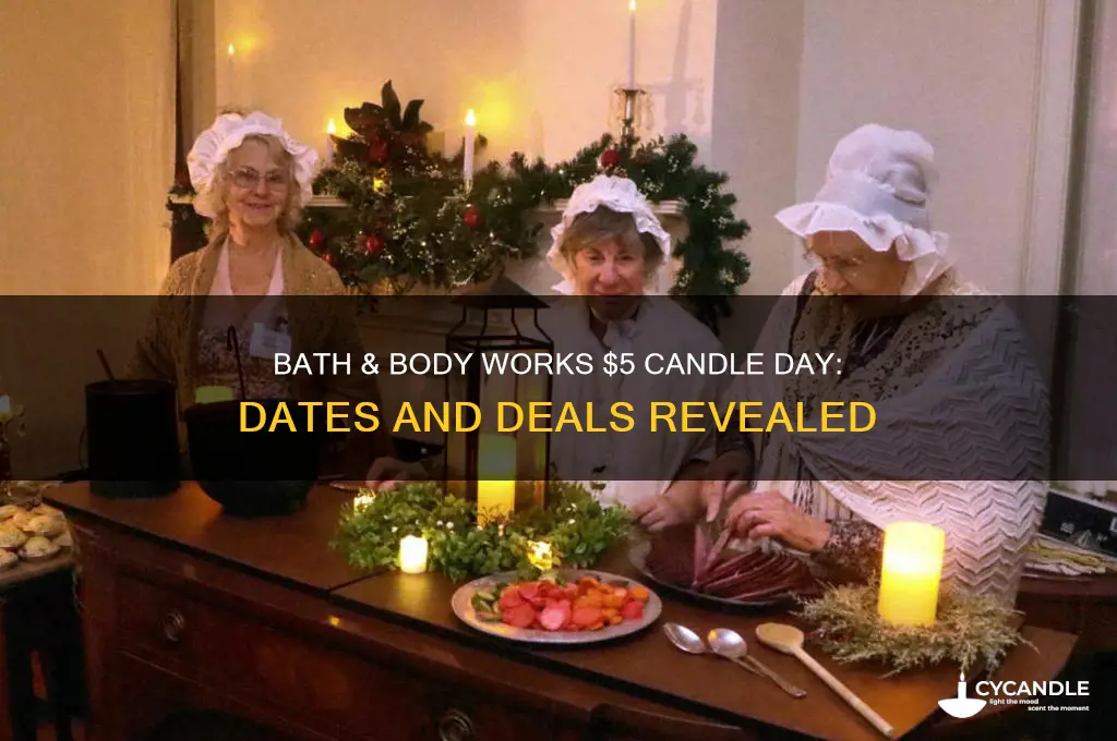 when is 5 dollar candle day bath body works