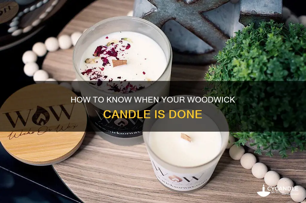 when is a woodwick candle done