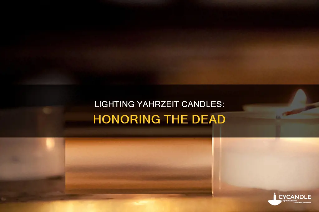 when is a yartzheit candle lit