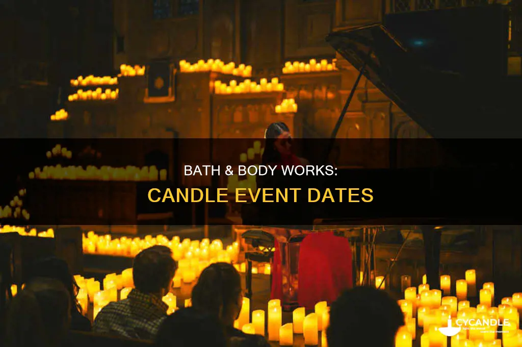 when is bath and body candle event