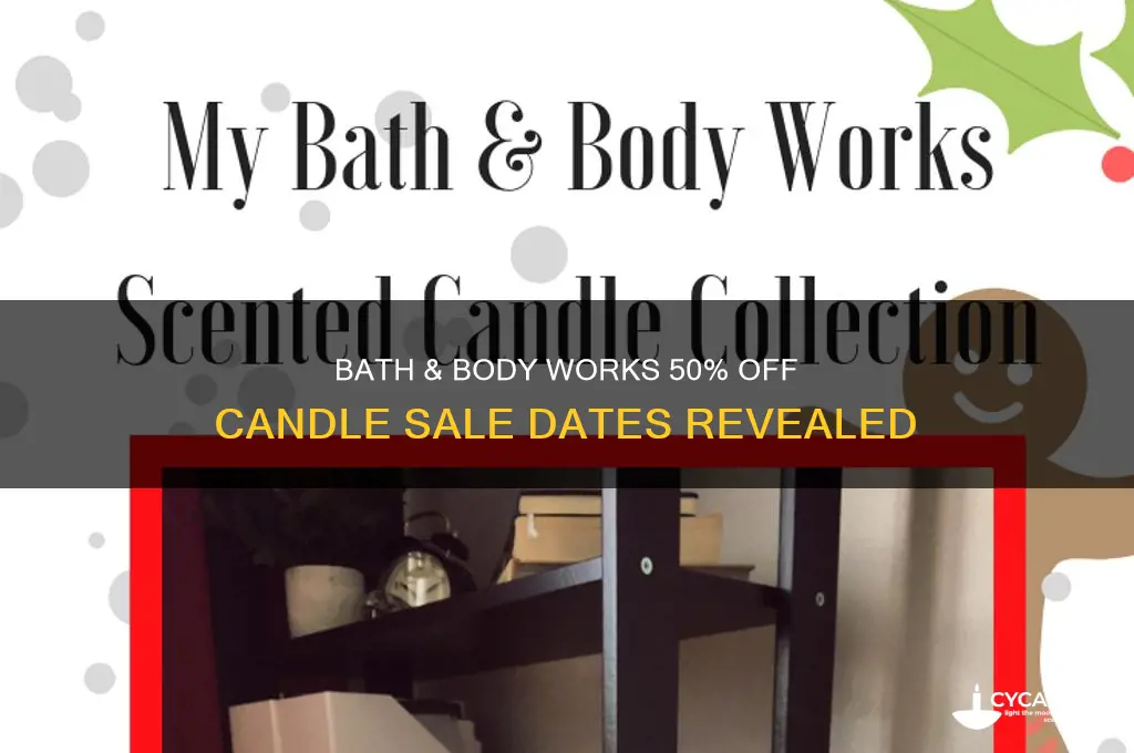 when is bath and body works 50 off candle sale
