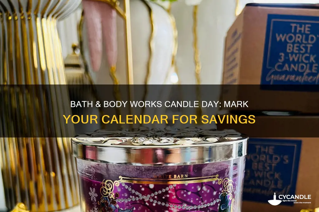 when is bath and body works candle day