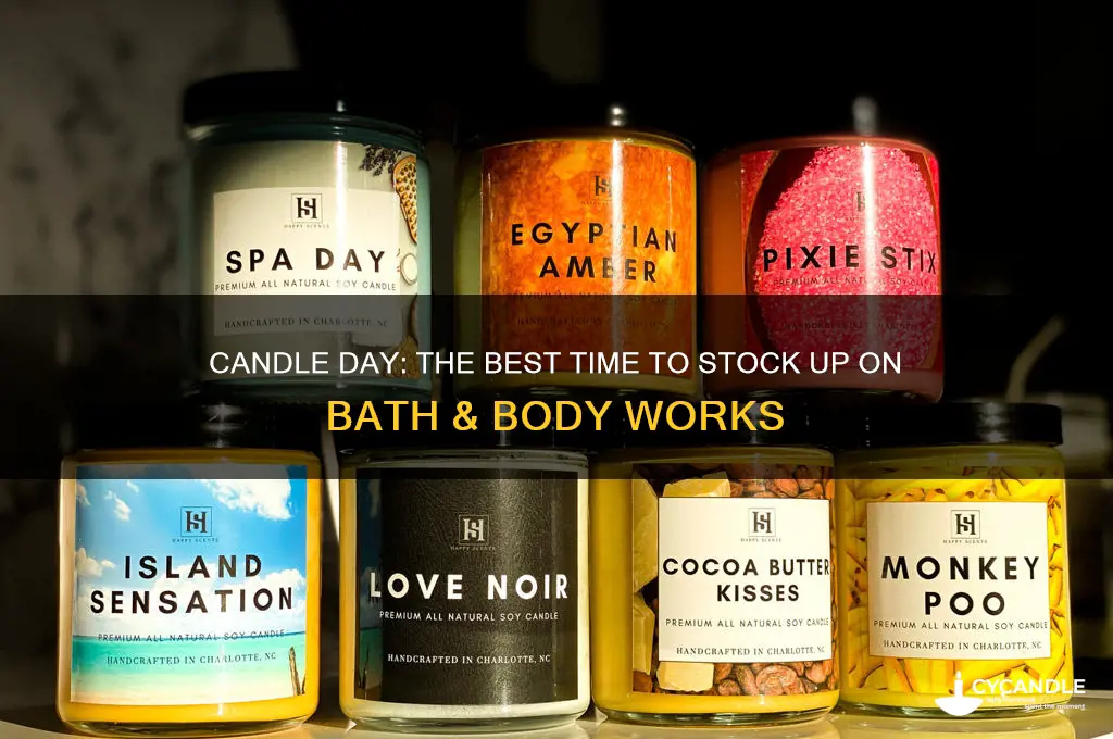 when is bath and bodyworks candle day
