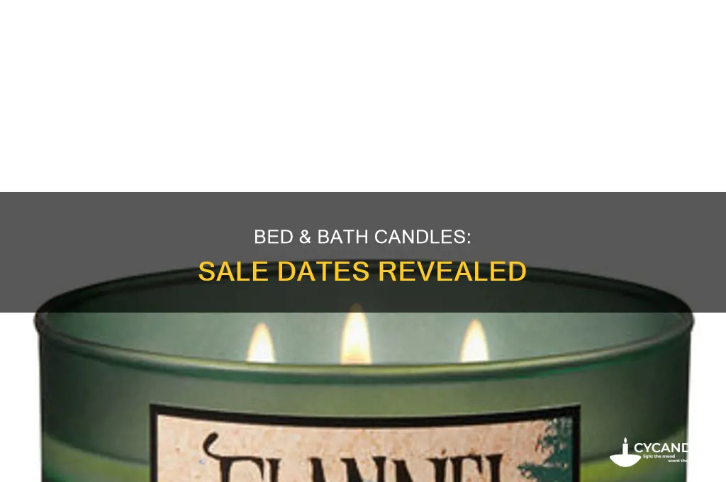 when is bed and bath candle sale