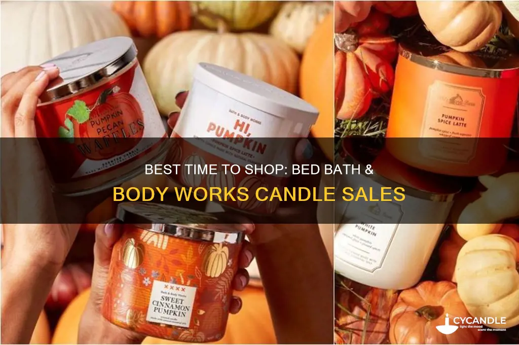 when is bed bath and body works candle sale
