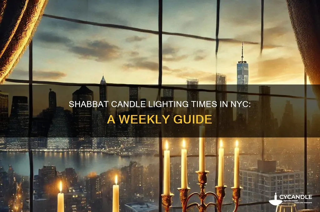 when is candle lighting shabat new york city