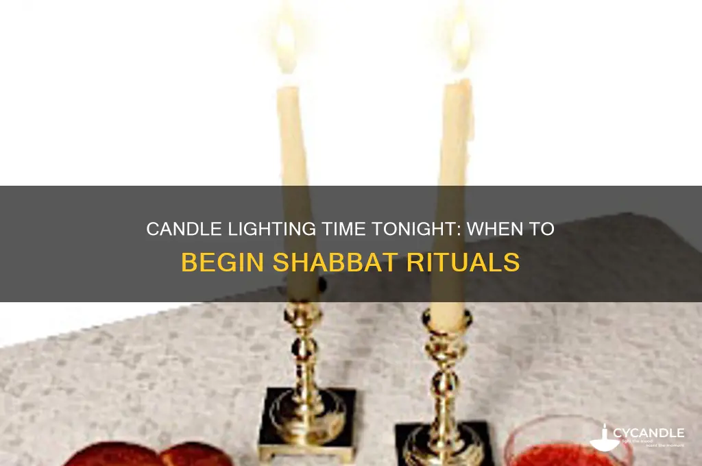 when is candle lighting tonight