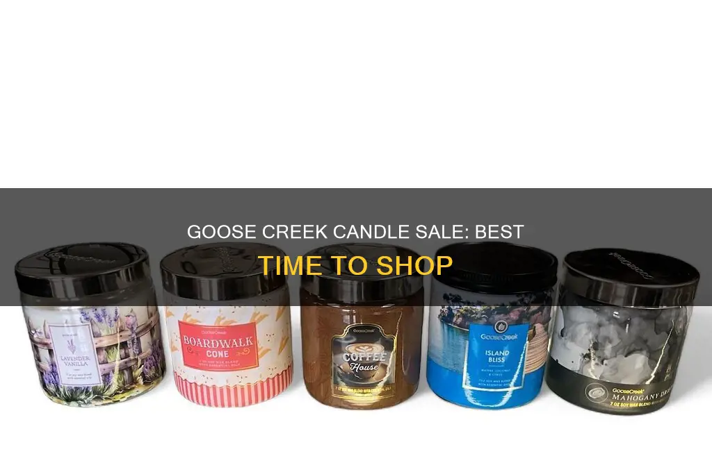 when is goose creek candle sale