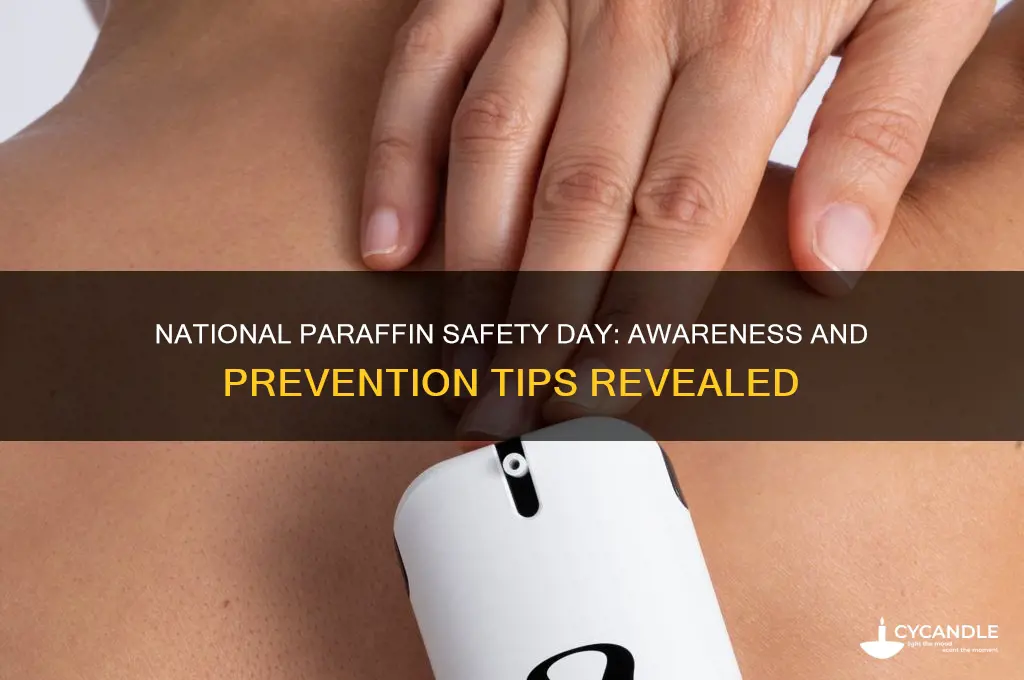 when is national paraffin safety day