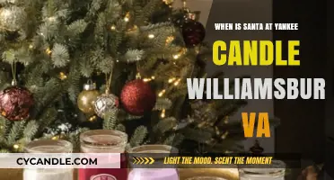 Santa's Visit to Yankee Candle Williamsburg VA: Dates and Details