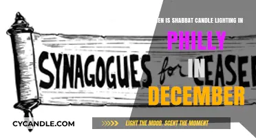 December Shabbat Candle Lighting Times in Philadelphia: A Guide