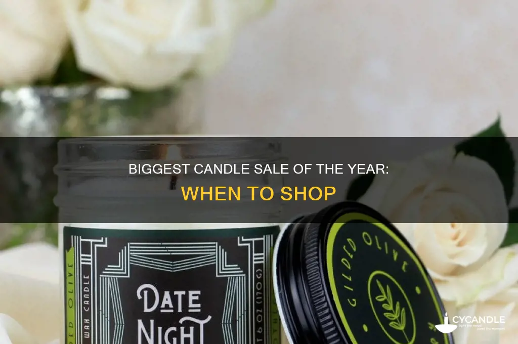 when is the big candle sale