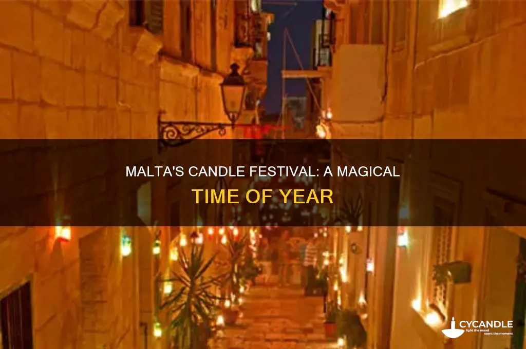 when is the candle festival in malta