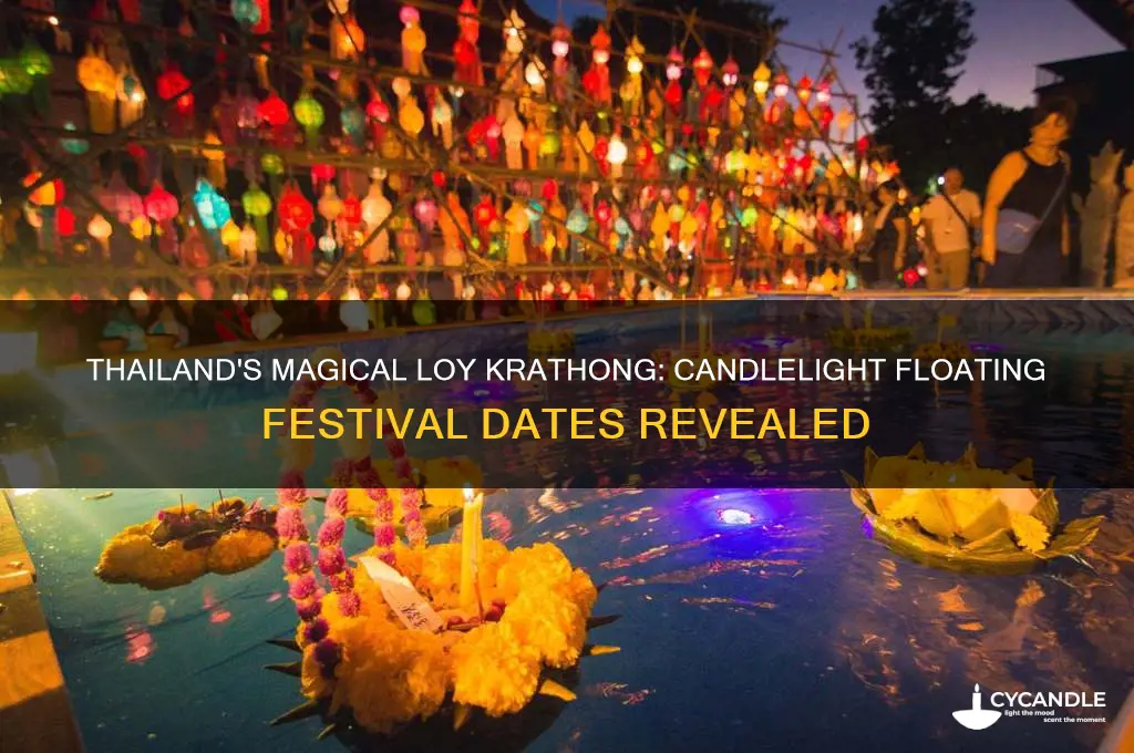when is the candle light floating in thailand
