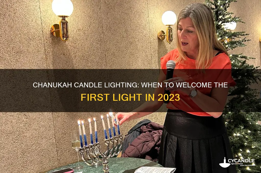 when is the first light for chanukah candle this year