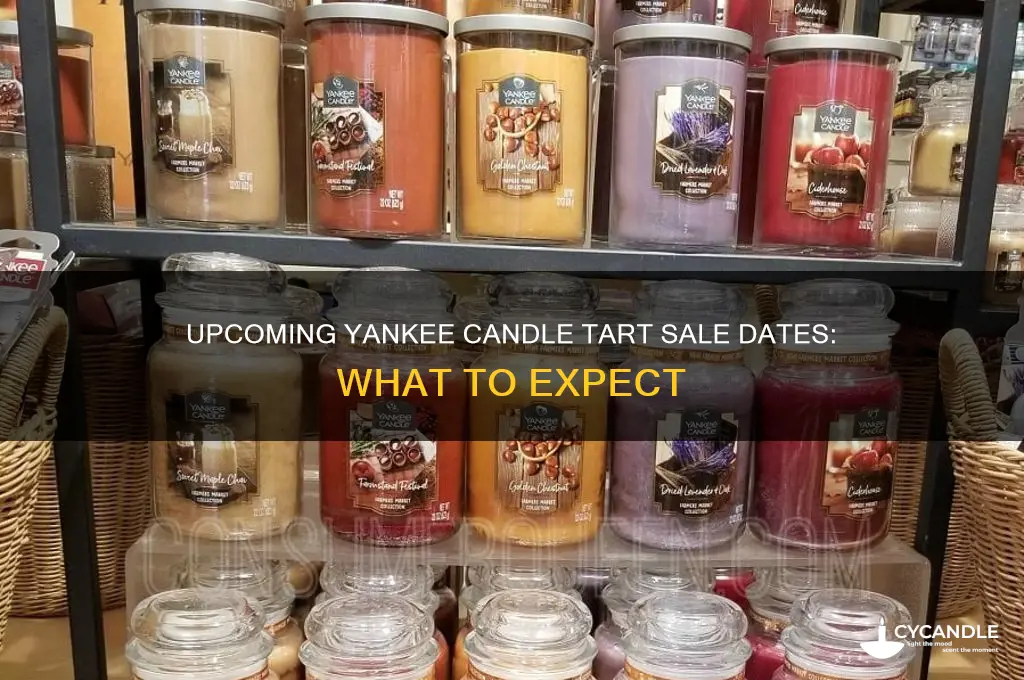 when is the next 1 yankee candle tart sale