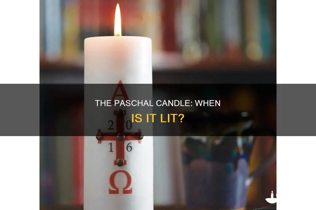 when is the paschal candle lit