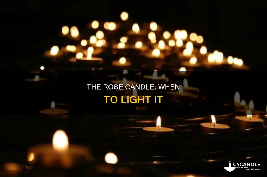 when is the rose candle lit