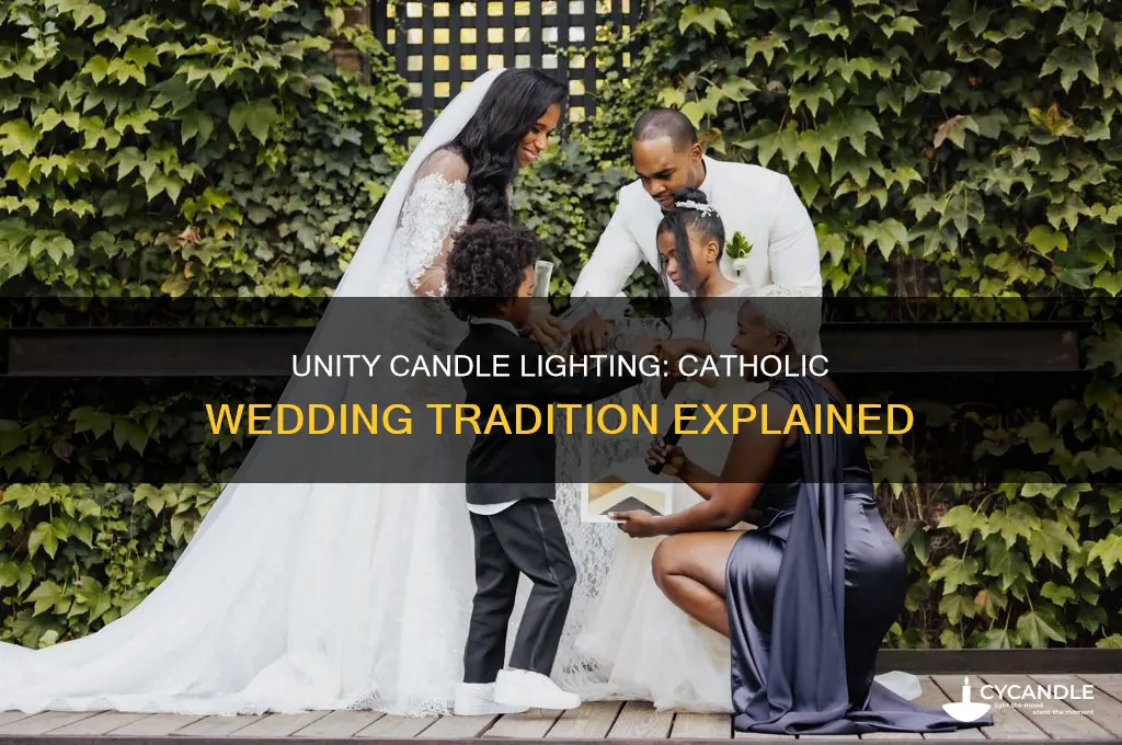 when is the unity candle lit in a catholic wedding