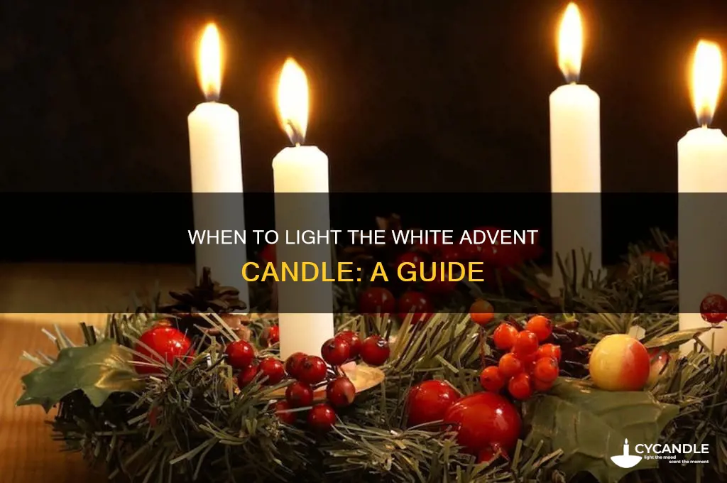 when is the white advent candle lit