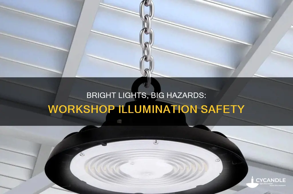 when is workshop illumination in foot candles fc too bright