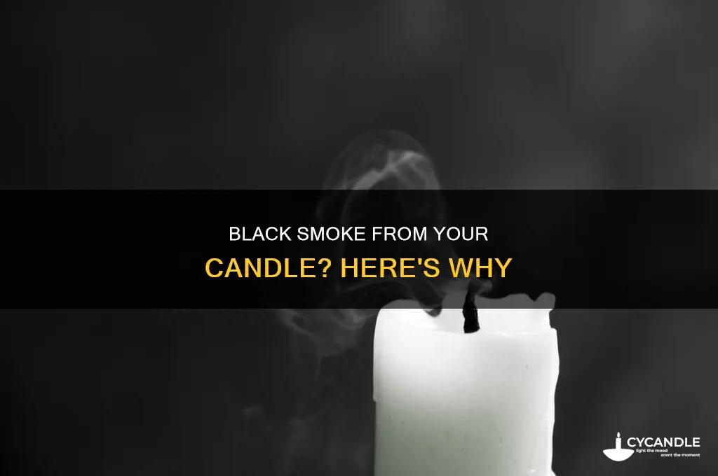 when my candle starts letting out black smoke