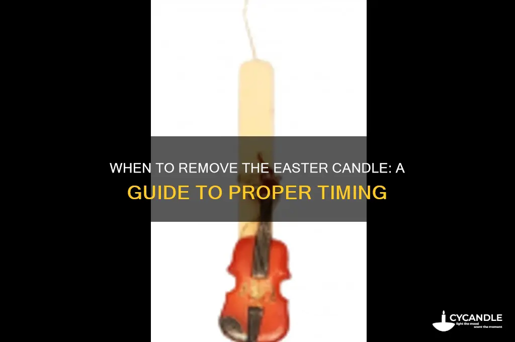 when remove easter candle used