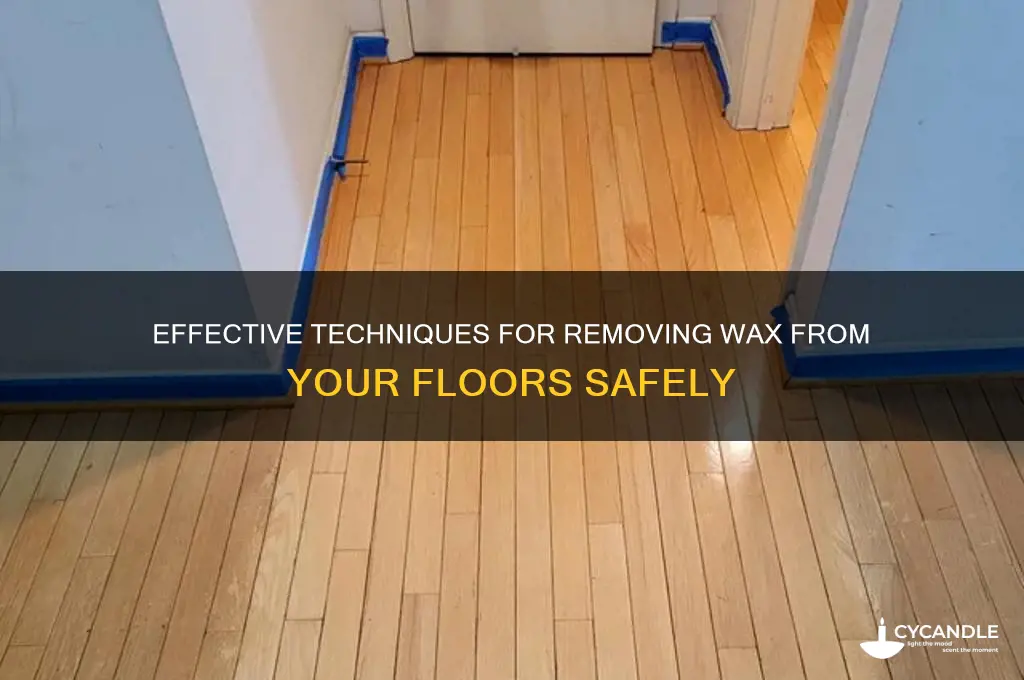 when removing wax from a floor