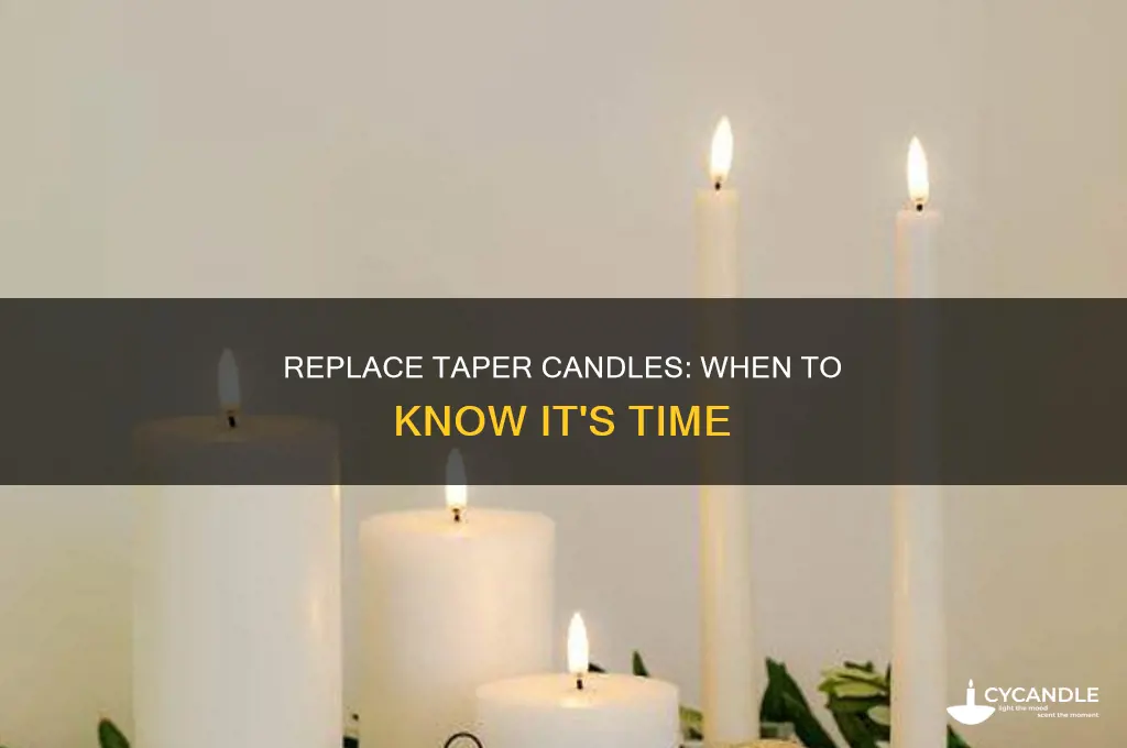 when should i replace my taper candles